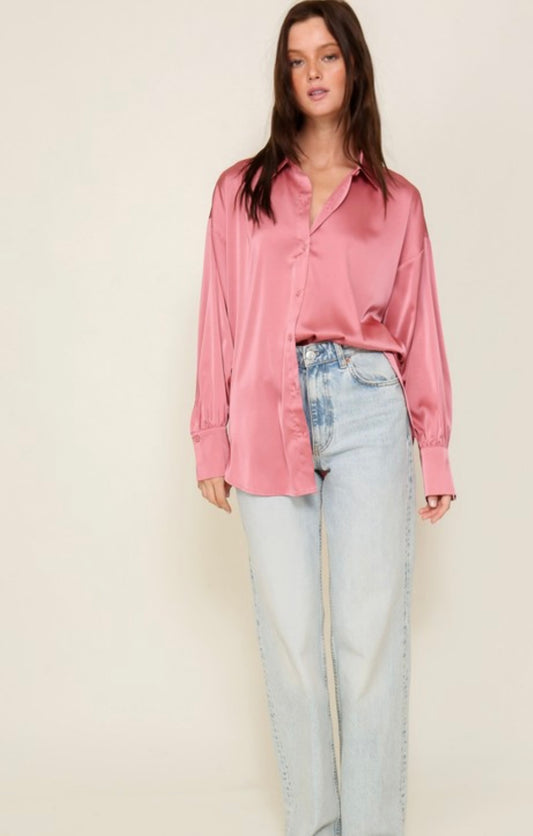 Angelina Blouse in Rose